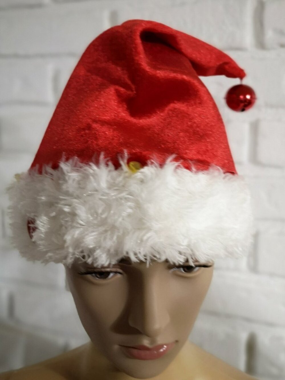 VTG Dan Dee Musical Animated Dancing Christmas Hat w/ Lights Red & White Working